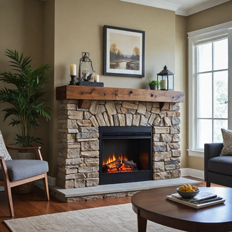 Enhancing Your Electric Fireplace with a Faux Beam Mantel