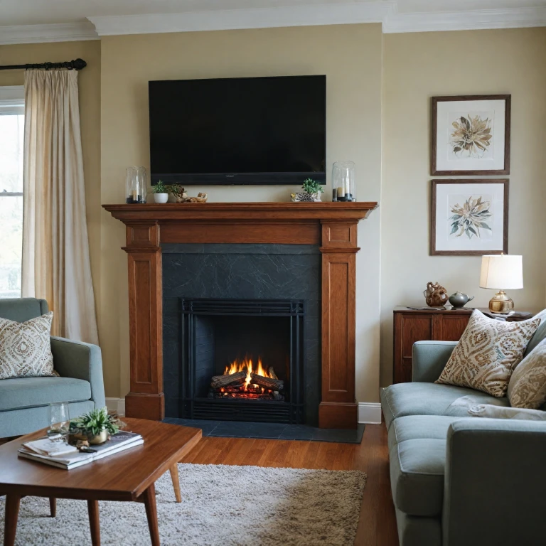 Enhance Your Home with a Walnut Mantel Electric Fireplace